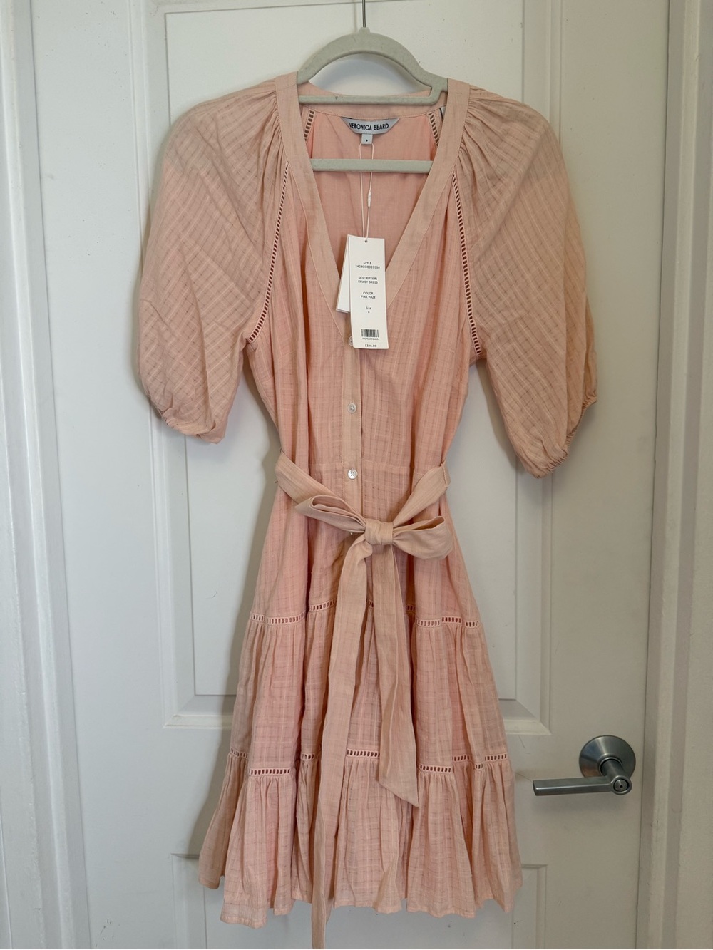 Veronica Beard Dewey dress in Pink Haze sz 6